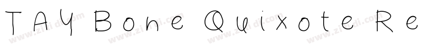 TAY Bone Quixote Reg字体转换